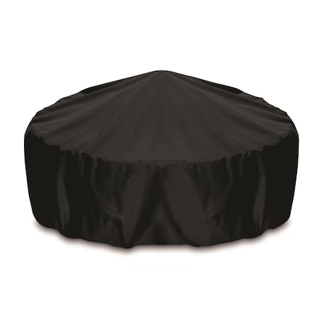 Two Dogs Designs 48 In. Fire Pit Cover - Black 2D-FP48001